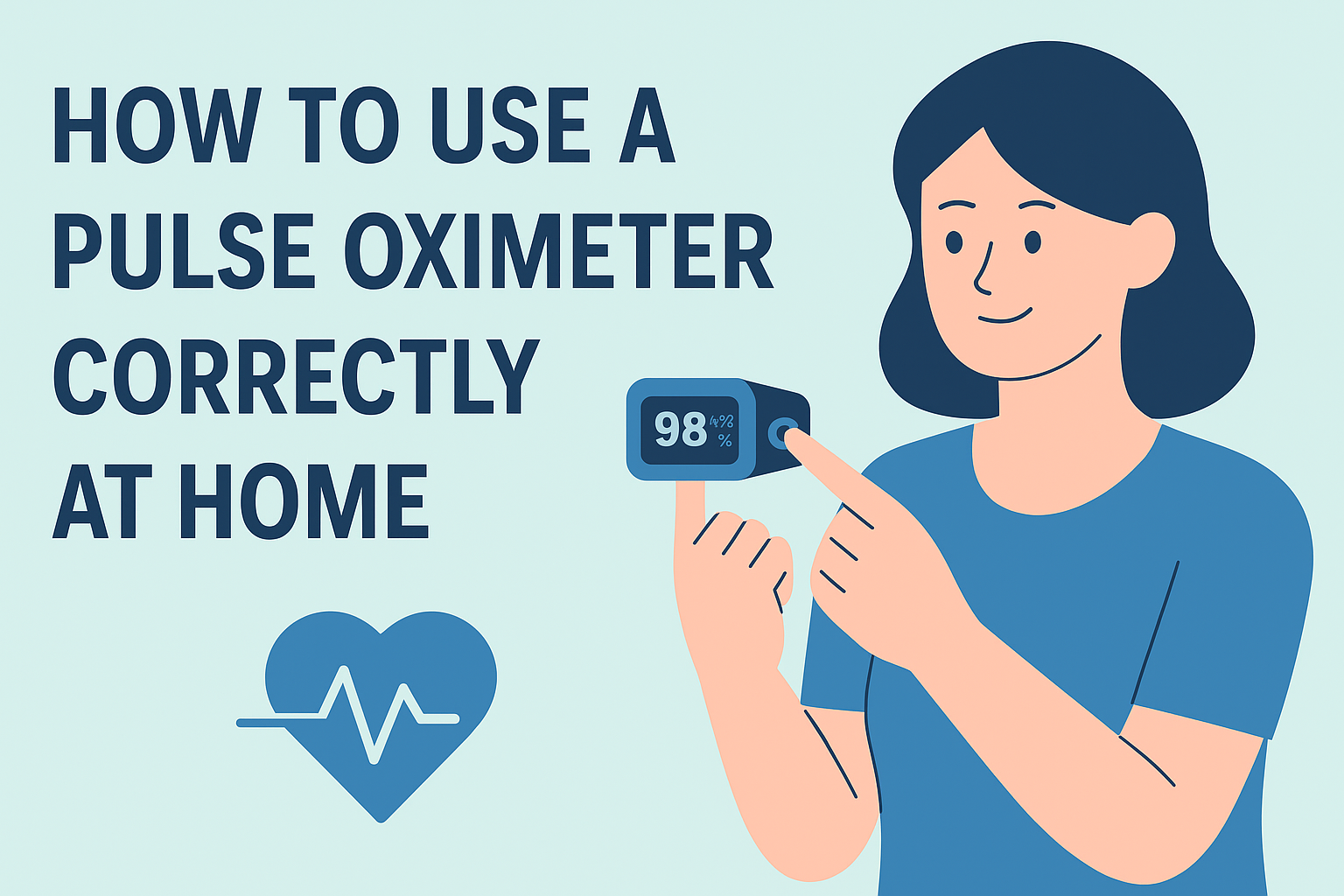 a person with a pulse oximeter on their index finger