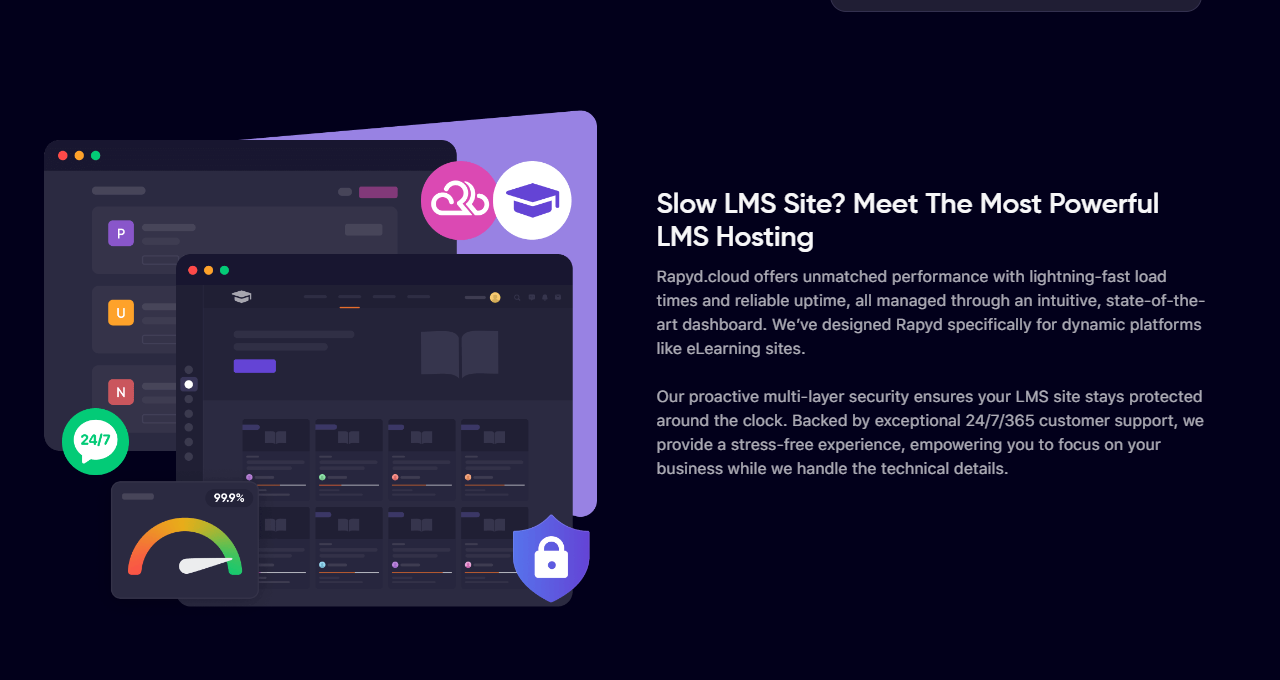 Rapyd.cloud High-Performance Managed LMS Hosting
