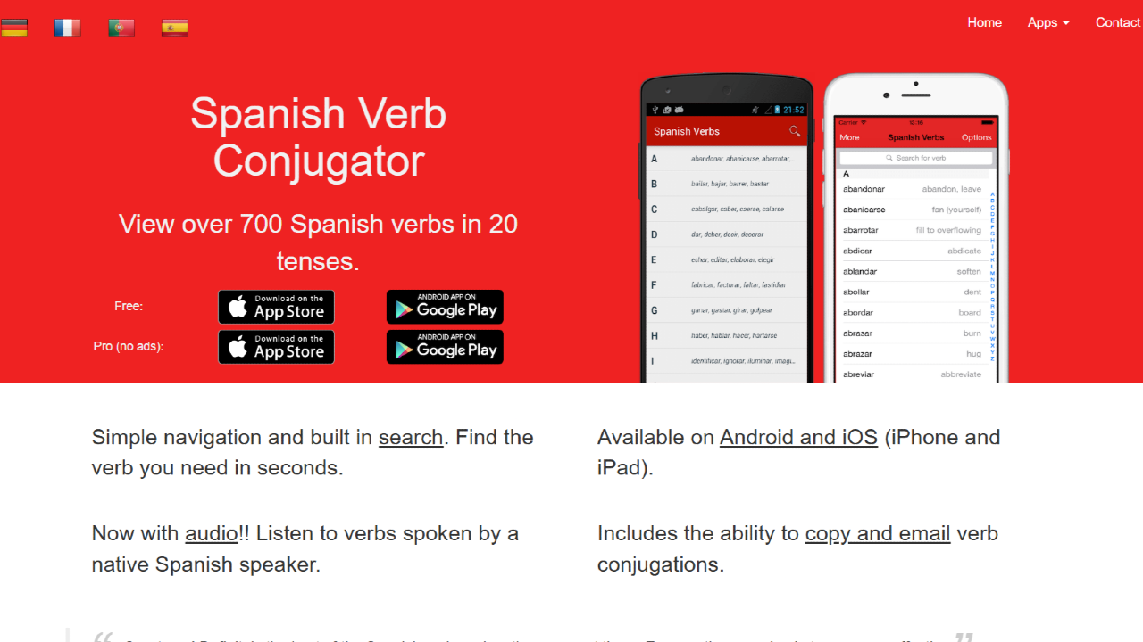Spanish Verb Conjugator