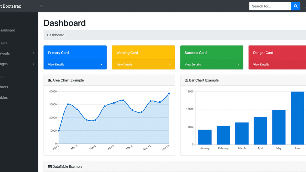 startbootstrap angular admin template