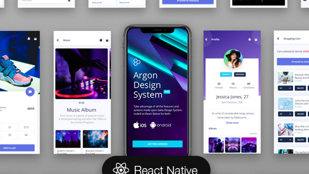Argon Pro React Native template