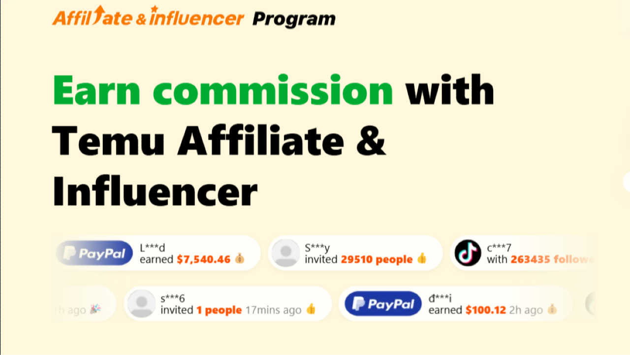 Temu Affiliate Program Review: Commision Rates, Signup Link and Terms