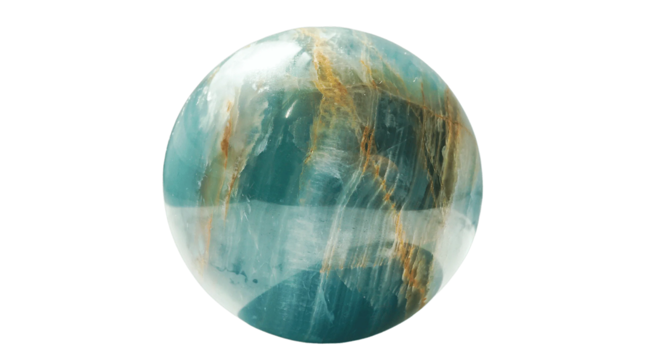 Blue Lemurian Calcite Sphere