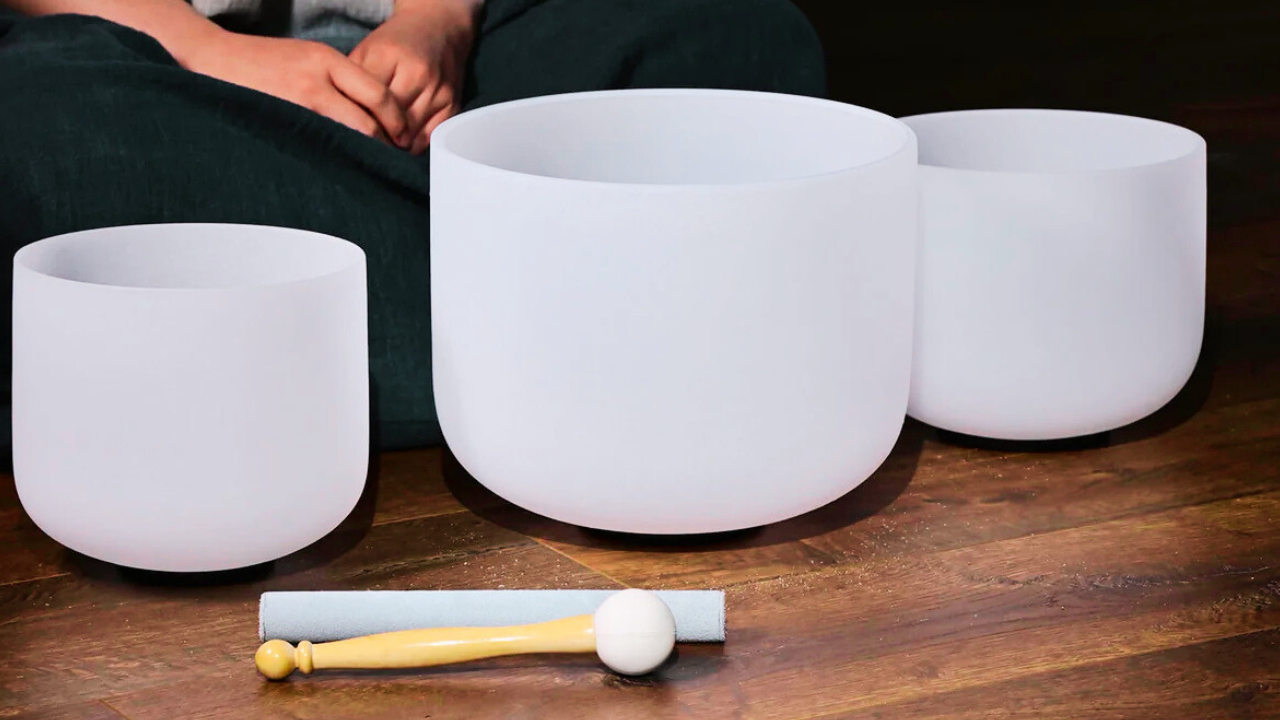 6/8/10 inch Quartz Crystal Singing Bowl Set for Healing | Sound Bath Bowl Set