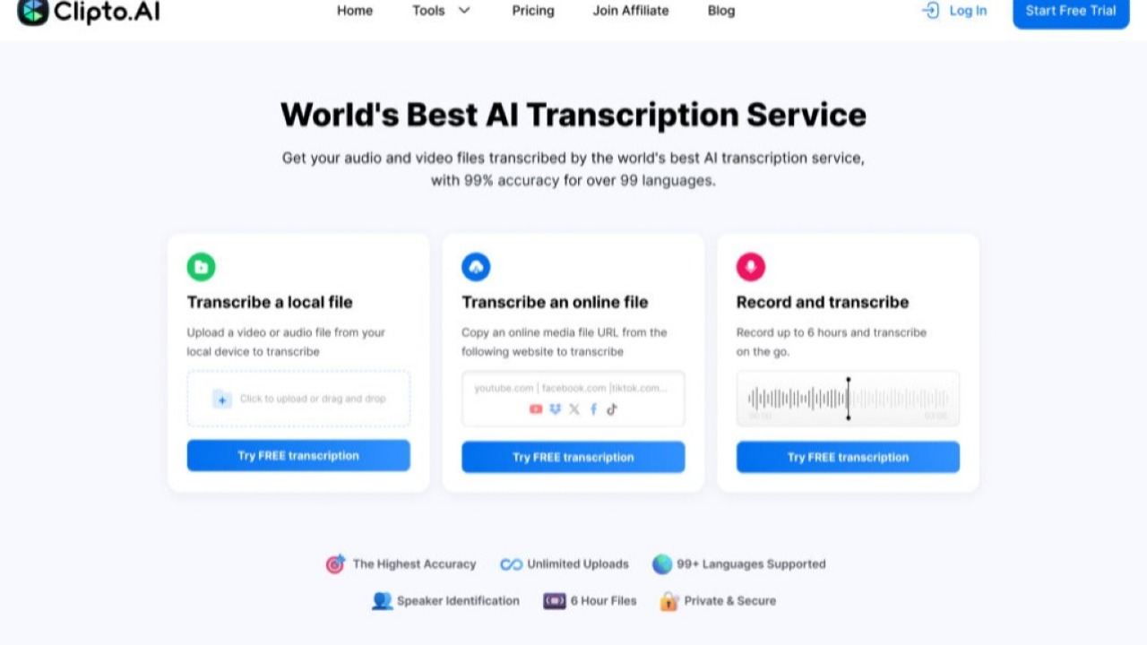 Clipto AI – Revolutionize Your Transcription Experience