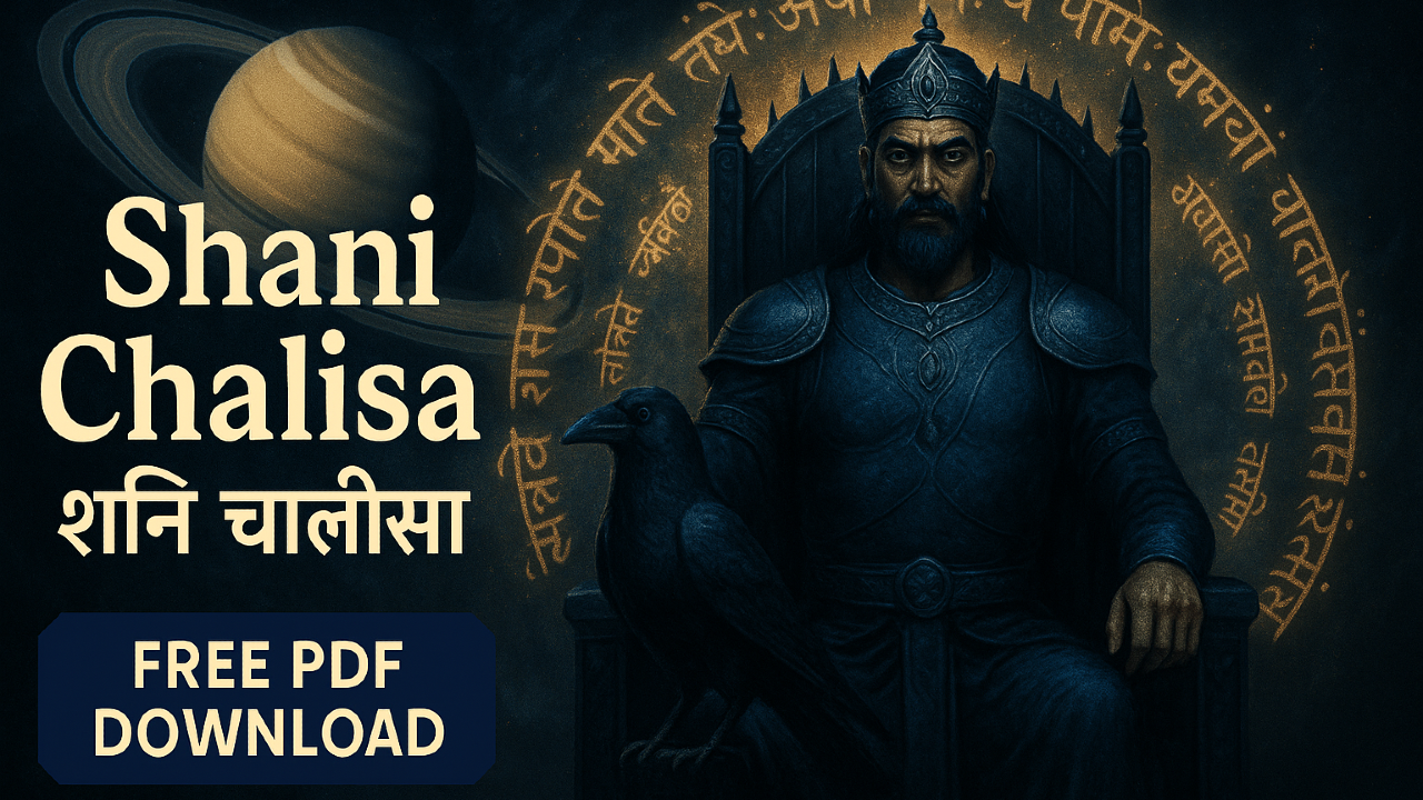 Shani Chalisa image of Lord Shani