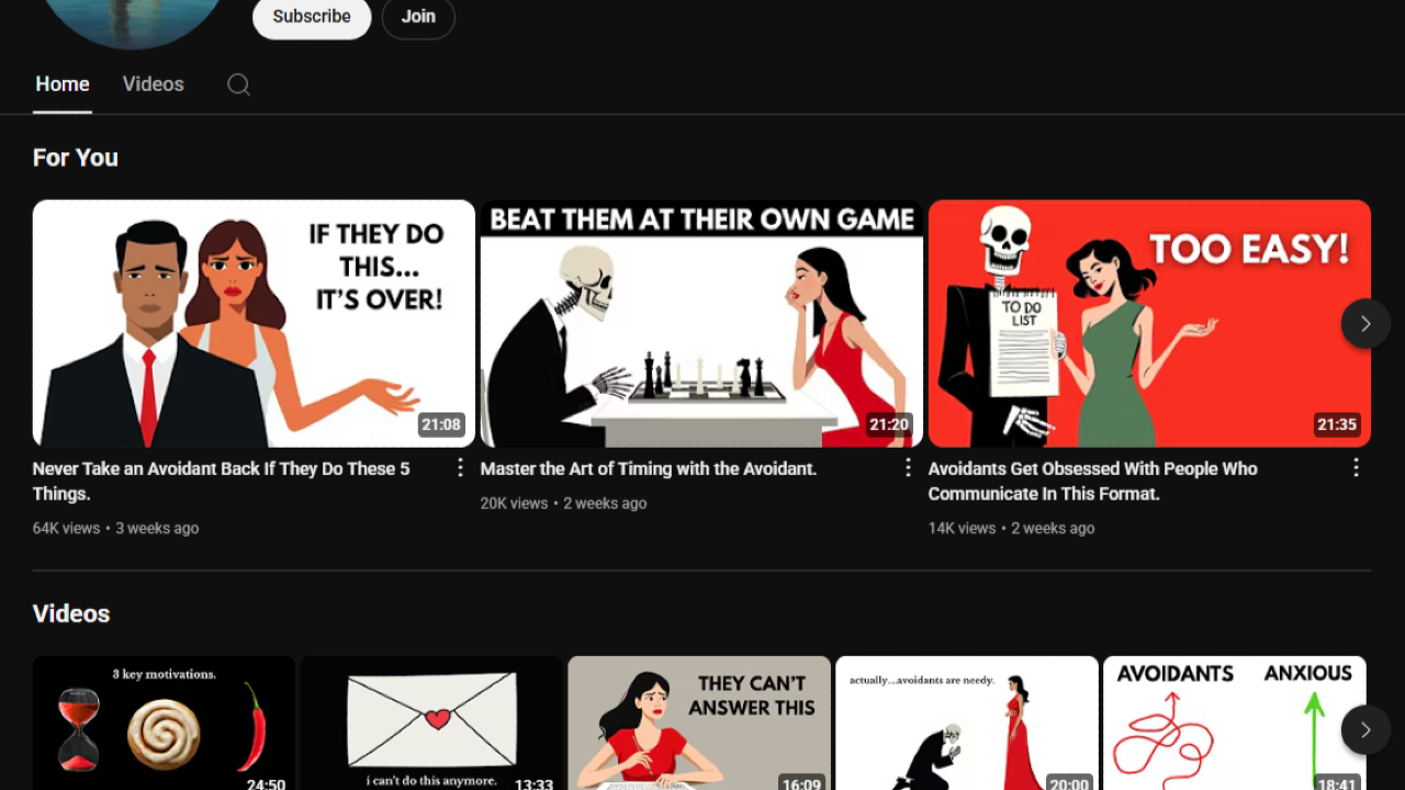 This Channel Blew Up in 4 Months Talking About Emotionally Unavailable Partners — Here's How to Clone It