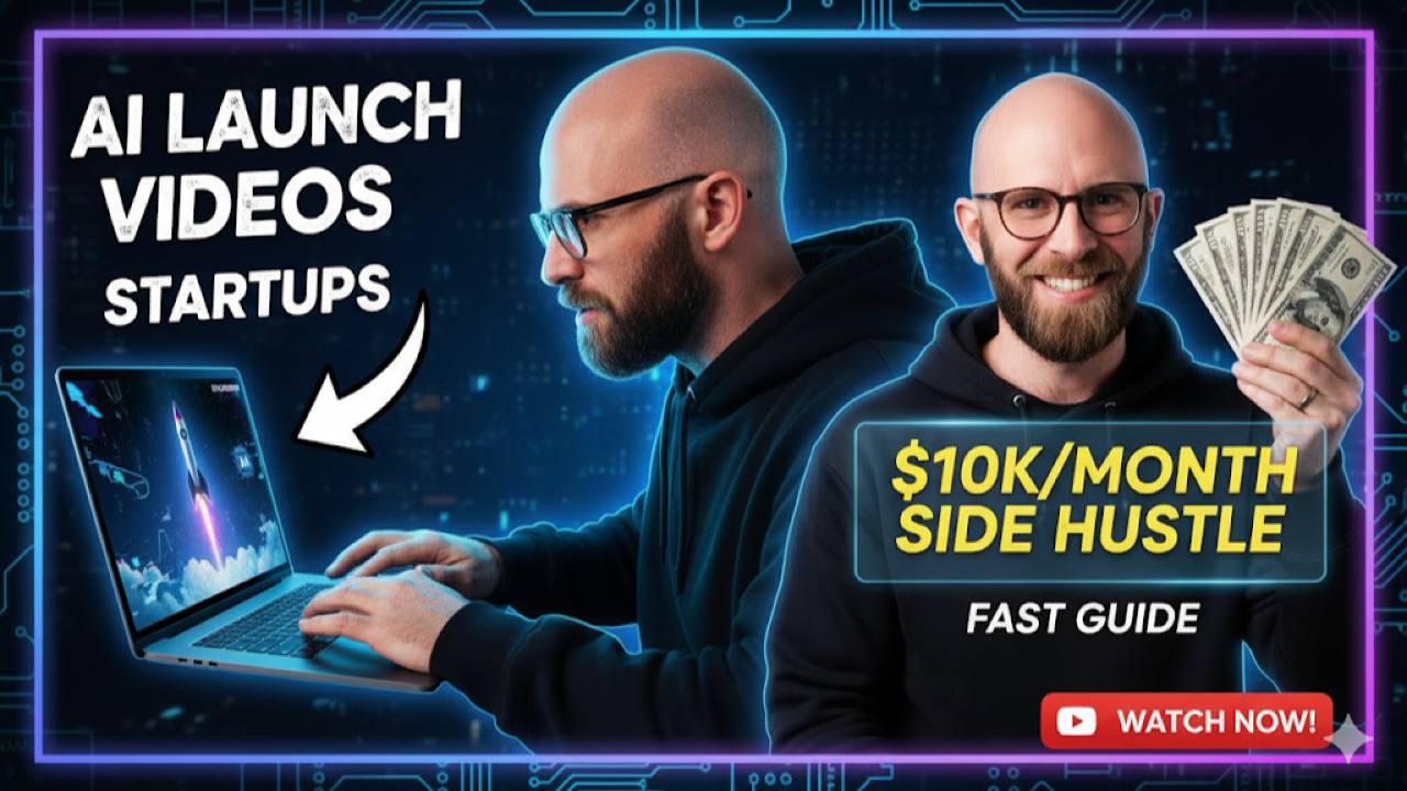💰 How to Make $10K/Month with AI Launch Videos for Startups (Fast Side Hustle Guide)