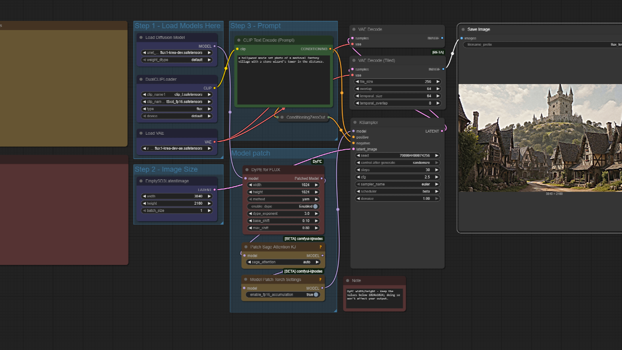 Flux with DyPE for Native 4K+ Image Generation